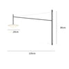 Modern Geometric Wall Light for Hallway and Restaurant Interiors