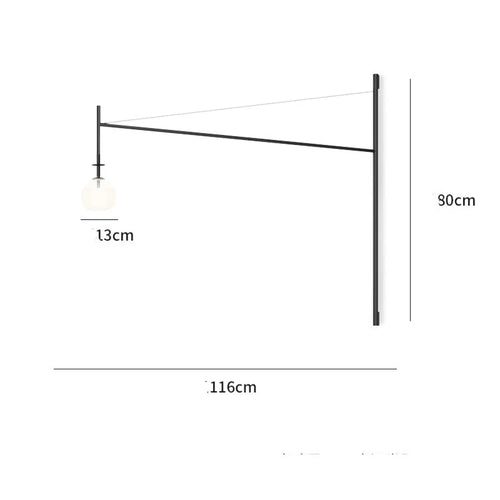 Modern Geometric Wall Light for Hallway and Restaurant Interiors