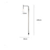 Modern Geometric Wall Light for Hallway and Restaurant Interiors