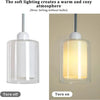 Modern Glass Pendant Light with Chrome Nickel Finish for Kitchen Island