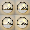Modern Minimalist Wall Art Lamp for Bedroom and Background Decor