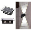 Modern Outdoor Solar Wall Lights with Waterproof Design