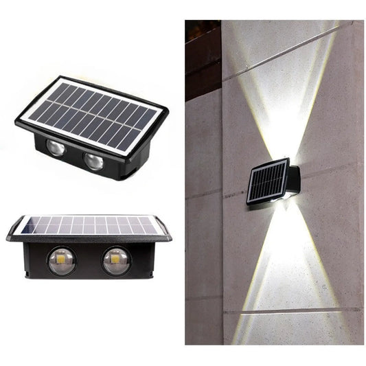 Modern Outdoor Solar Wall Lights with Waterproof Design