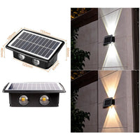 Modern Outdoor Solar Wall Lights with Waterproof Design