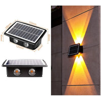 Modern Outdoor Solar Wall Lights with Waterproof Design