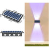 Modern Outdoor Solar Wall Lights with Waterproof Design