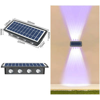 Modern Outdoor Solar Wall Lights with Waterproof Design