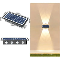 Modern Outdoor Solar Wall Lights with Waterproof Design