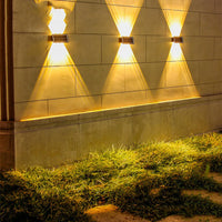 Modern Outdoor Solar Wall Lights with Waterproof Design