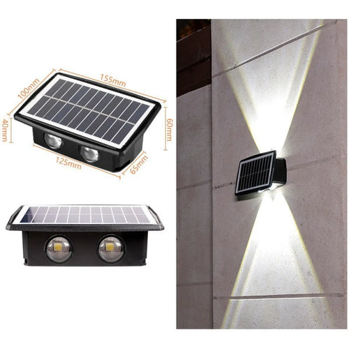 Modern Outdoor Solar Wall Lights with Waterproof Design