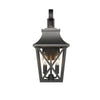 Modern Outdoor Wall Light Fixture with 2 Waterproof Glass Lights
