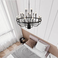 Modern Pendant Light Living Room Chandelier with Adjustable Height