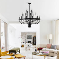 Modern Pendant Light Living Room Chandelier with Adjustable Height