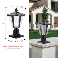 Modern Solar LED Lights with Adjustable Brightness for Pillars