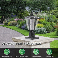 Modern Solar LED Lights with Adjustable Brightness for Pillars