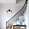 Modern Wall Lights Sconces with Clear Glass Shade and E26 Socket