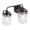 Modern Wall Lights Sconces with Clear Glass Shade and E26 Socket