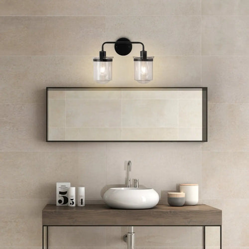 Modern Wall Lights Sconces with Clear Glass Shade and E26 Socket
