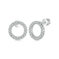 Moissanite 10mm Stud Earrings S925 Sterling Silver Screw Back Gift Mom