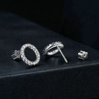 Moissanite 10mm Stud Earrings S925 Sterling Silver Screw Back Gift Mom