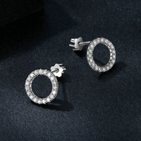 Moissanite 10mm Stud Earrings S925 Sterling Silver Screw Back Gift Mom