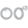 Moissanite 10mm Stud Earrings S925 Sterling Silver Screw Back Gift Mom