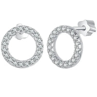 Moissanite 10mm Stud Earrings S925 Sterling Silver Screw Back Gift Mom