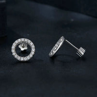 Moissanite 10mm Stud Earrings S925 Sterling Silver Screw Back Gift Mom