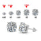 0.5 ct (5mm) / silver