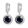 Moissanite 925 Sterling Silver Round D Color Drop Earrings Valentine's Gift