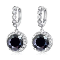 Moissanite 925 Sterling Silver Round D Color Drop Earrings Valentine's Gift