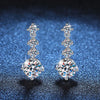 Moissanite 925 Sterling Silver Jewelry Set - Ring Earring Pendant Gift