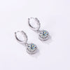 Moissanite 925 Sterling Silver Round D Color Drop Earrings Valentine's Gift