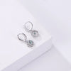 Moissanite 925 Sterling Silver Round D Color Drop Earrings Valentine's Gift