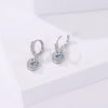 Moissanite 925 Sterling Silver Round D Color Drop Earrings Valentine's Gift
