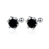 Moissanite Screw Stud Earrings 0.2-2CT D Color 925 Sterling Silver 6 Prong
