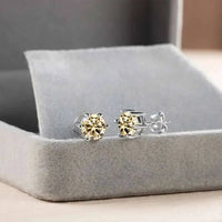 1ct D Color Moissanite Bridal Set 925 Sterling Silver Ring Earring Necklace