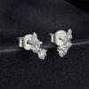 Moissanite Bubble Stud Earrings Geometric VVS1 EX 925 Sterling Screw Back