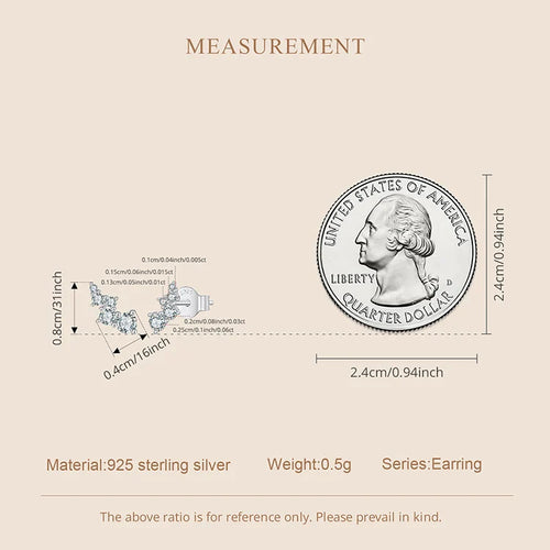 Moissanite Bubble Stud Earrings Geometric VVS1 EX 925 Sterling Screw Back