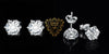 Moissanite D Color Round Solitaire Stud Earrings 0.6-6ct Sterling Silver
