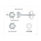 0.6ct each silver