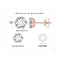 1ct each  rose gold