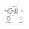 Moissanite D Color Round Solitaire Stud Earrings 0.6-6ct Sterling Silver