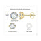 2ct each  yellow gold
