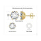 6ct each yellow gold