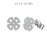 Moissanite D Color Solitaire Stud Earrings 925 Sterling Silver For Women Gift