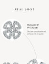 Moissanite D Color Solitaire Stud Earrings 925 Sterling Silver For Women Gift