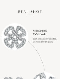 Moissanite D Color Solitaire Stud Earrings 925 Sterling Silver For Women Gift