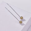 Moissanite Drop Earrings 5-6.5mm Sterling 925 Silver Solitaire Dangle Gift