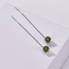 Moissanite Drop Earrings 5-6.5mm Sterling 925 Silver Solitaire Dangle Gift